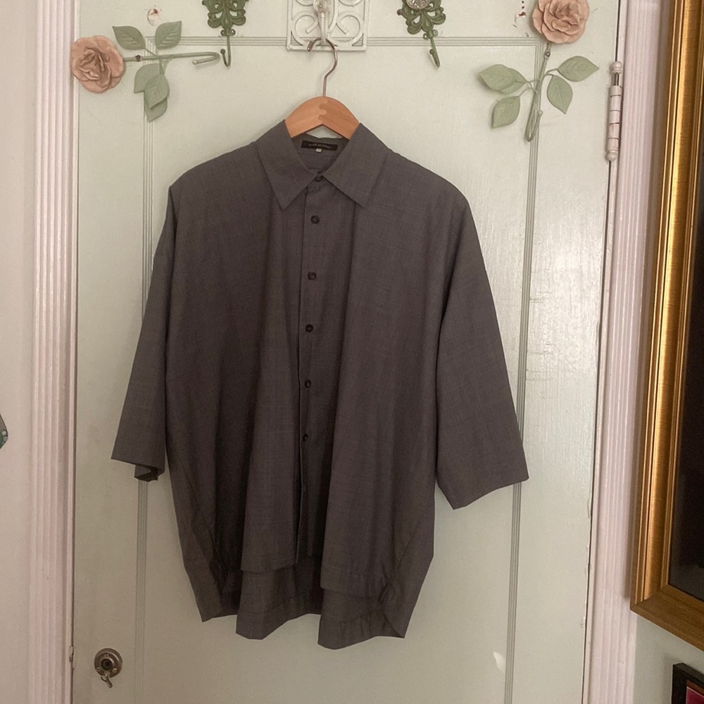 Eskander Boxy  Collar Shirt | Size 0